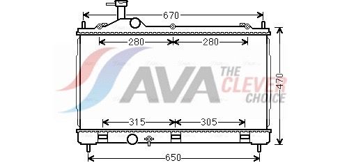Kühler, Motorkühlung AVA QUALITY COOLING MT2256