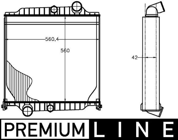 Kühler, Motorkühlung MAHLE CR1223000P