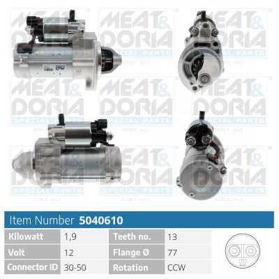 Starter MEAT & DORIA 5040610