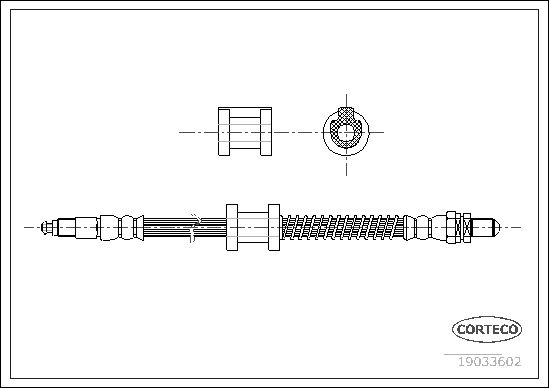Bremsschlauch CORTECO 19033602