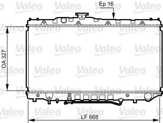 Kühler, Motorkühlung VALEO 731110