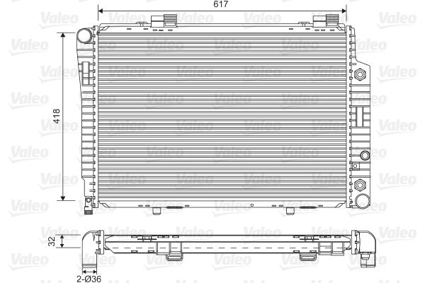 Kühler, Motorkühlung VALEO 731805