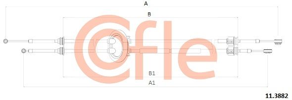 Seilzug Schaltgetriebe COFLE 11.3882