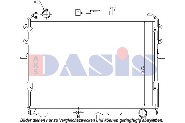 Kühler, Motorkühlung AKS DASIS 110054N
