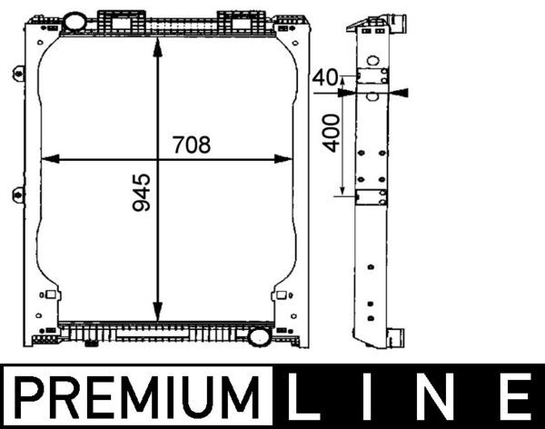 Kühler, Motorkühlung MAHLE CR685000P