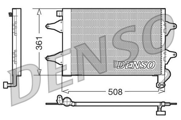 Klimakondensator Klimakühler Denso DCN27004
