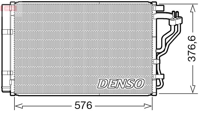 Klimakondensator Klimakühler Denso DCN43008