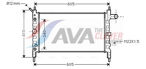Kühler, Motorkühlung AVA QUALITY COOLING OL2026