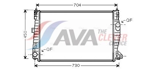 Kühler, Motorkühlung AVA QUALITY COOLING ALA2101