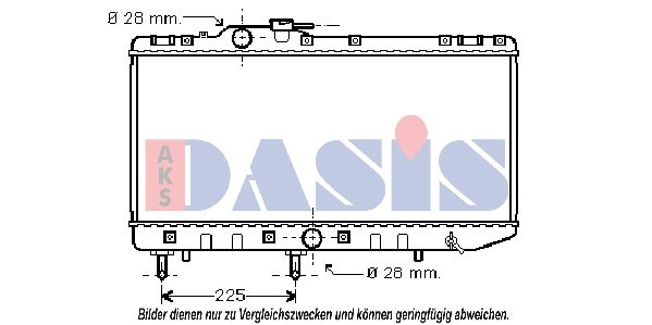 Kühler, Motorkühlung AKS DASIS 213280N