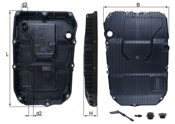 Ölwanne, Automatikgetriebe KNECHT HX 196 KIT