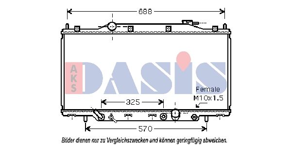 Kühler, Motorkühlung AKS DASIS 100041N