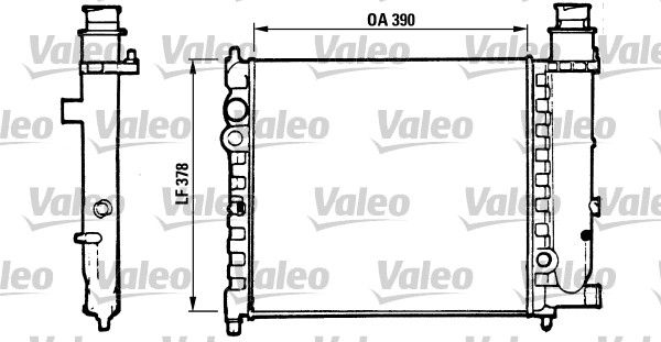 Kühler, Motorkühlung VALEO 816700