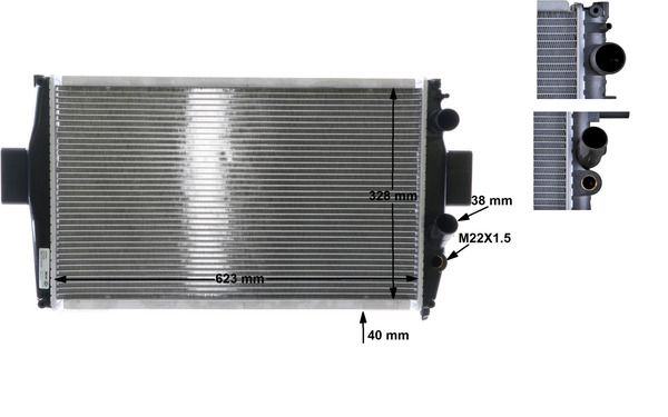 Kühler, Motorkühlung MAHLE CR739000S