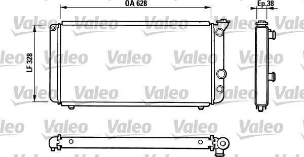 Kühler, Motorkühlung VALEO 810835