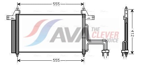 Kondensator, Klimaanlage AVA QUALITY COOLING FT5253D