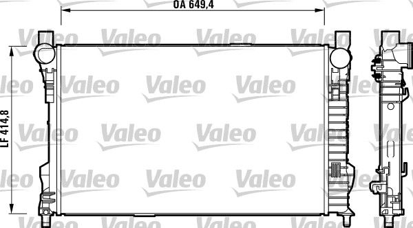 Kühler, Motorkühlung VALEO 732742
