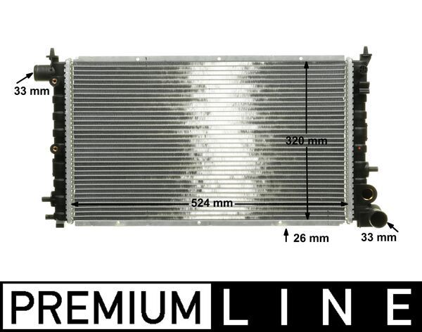 Kühler, Motorkühlung MAHLE CR430000P