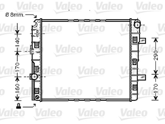 Kühler, Motorkühlung VALEO 733422