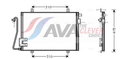 Kondensator, Klimaanlage AVA QUALITY COOLING RT5232