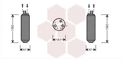 Trockner, Klimaanlage VAN WEZEL 8200D080