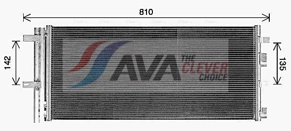 Kondensator, Klimaanlage AVA QUALITY COOLING FD5659D