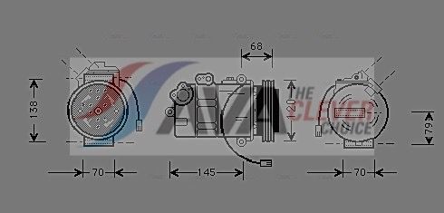 Kompressor, Klimaanlage AVA QUALITY COOLING AIK011