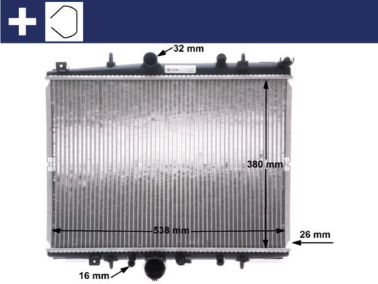 Kühler, Motorkühlung MAHLE CR1433000S