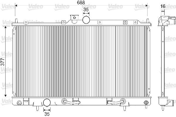 Kühler, Motorkühlung VALEO 733280