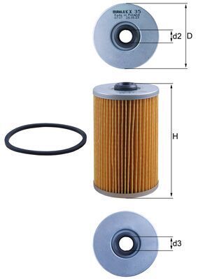 Kraftstofffilter MAHLE KX35