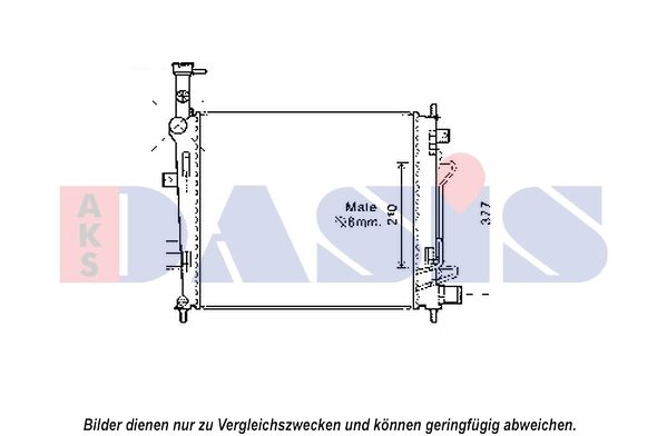Kühler, Motorkühlung AKS DASIS 510163N