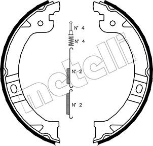 Bremsbackensatz, Feststellbremse METELLI 53-0027K