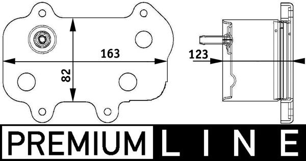 Ölkühler, Motoröl MAHLE clc 61 000p