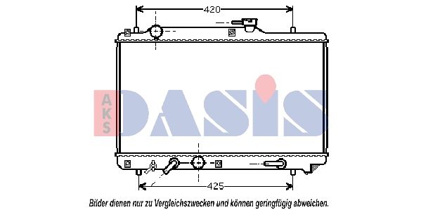 Kühler, Motorkühlung AKS DASIS 320004N