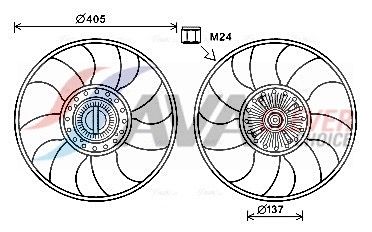 Lüfter, Motorkühlung AVA QUALITY COOLING FDF609