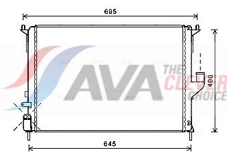 Kühler, Motorkühlung AVA QUALITY COOLING RTA2477
