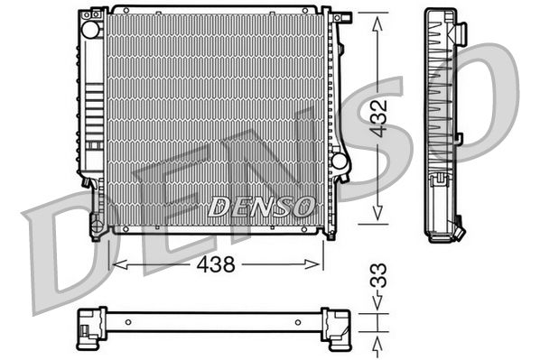 Kühler, Motorkühlung DENSO DRM05022