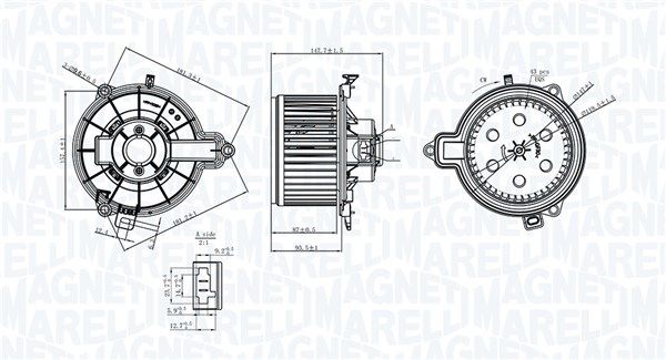 Innenraumgebläse MAGNETI MARELLI 069412733010