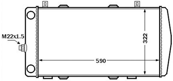 Kühler, Motorkühlung MAHLE CR1513000S