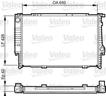 Kühler, Motorkühlung VALEO 732593