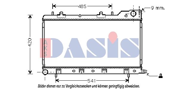 Kühler, Motorkühlung AKS DASIS 350017N