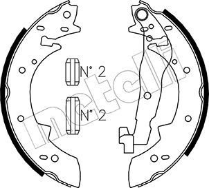 Bremsbackensatz METELLI 53-0475
