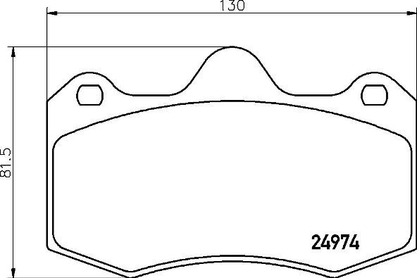Bremsbelagsatz, Scheibenbremse BREMBO P 85 134