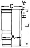 Zylinderlaufbuchse KOLBENSCHMIDT 89563110