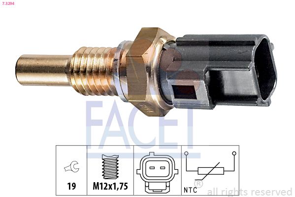 Sensor, Kühlmitteltemperatur FACET 7.3294