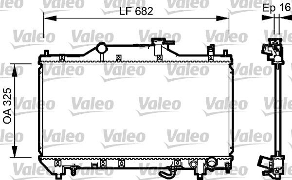 Kühler, Motorkühlung VALEO 734490