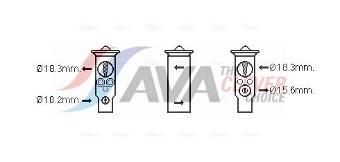 Expansionsventil, Klimaanlage AVA QUALITY COOLING HD1285