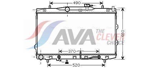 Kühler, Motorkühlung AVA QUALITY COOLING KAA2075