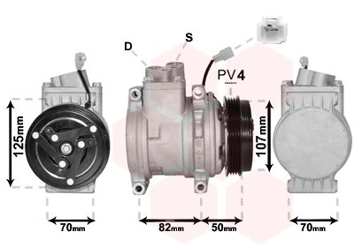 Kompressor, Klimaanlage VAN WEZEL 0800K041
