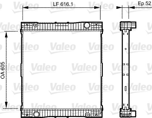 Kühler, Motorkühlung VALEO 735303